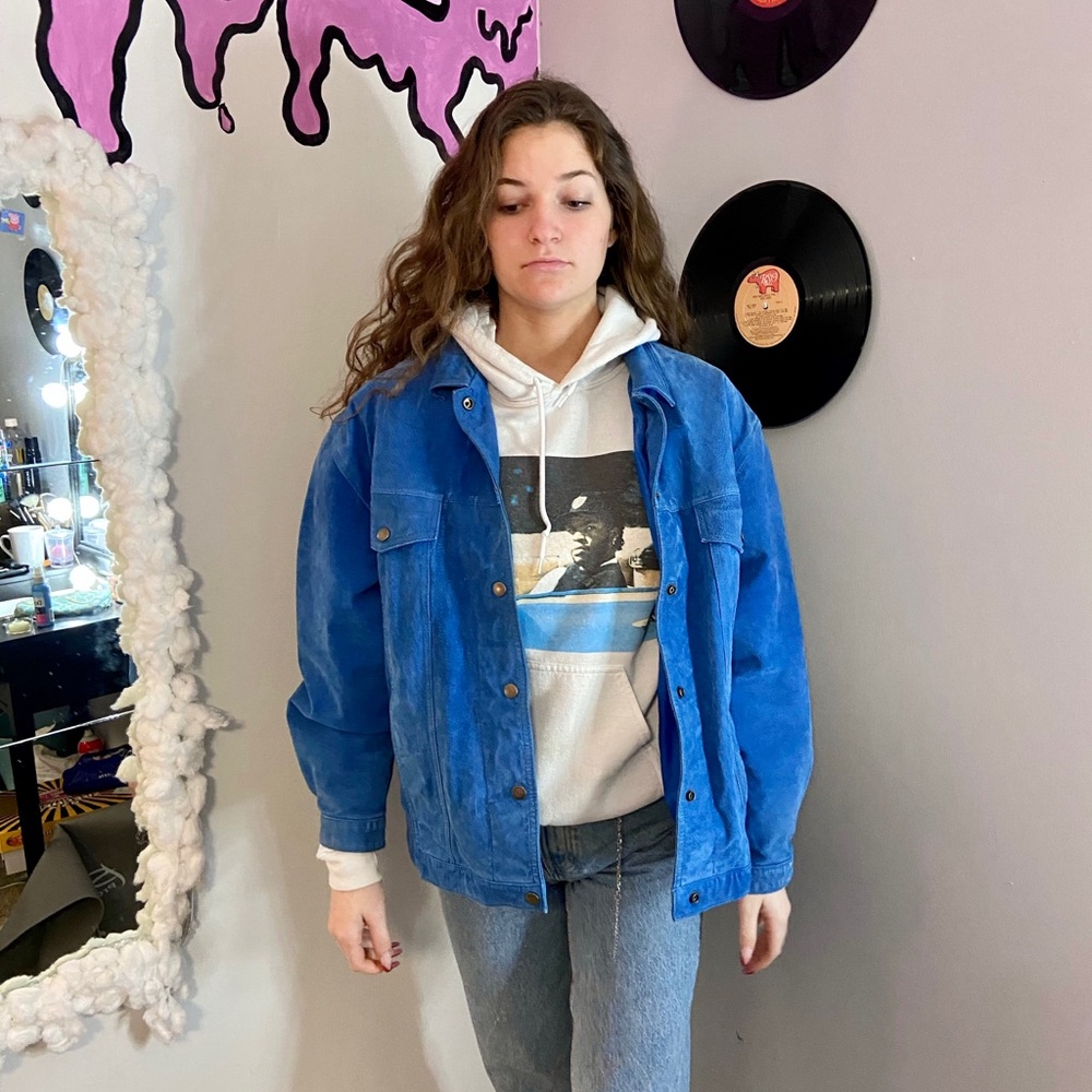 Oversized Leather Jacket